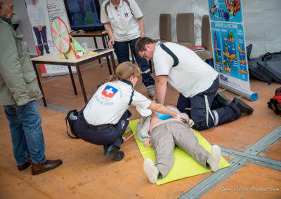 Reportage 20 ans Ambulances de l'Ouest Blain - Portes ouvertes - Démonstrations Croix Blanche